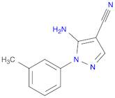 1H-Pyrazole-4-carbonitrile, 5-amino-1-(3-methylphenyl)-