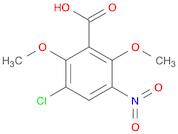 Benzoic acid, 3-chloro-2,6-dimethoxy-5-nitro-