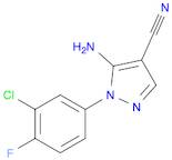 1H-Pyrazole-4-carbonitrile, 5-amino-1-(3-chloro-4-fluorophenyl)-