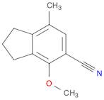 1H-Indene-5-carbonitrile, 2,3-dihydro-4-methoxy-7-methyl-