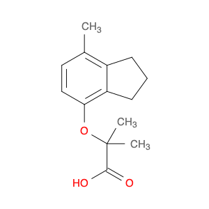 Propanoic acid, 2-[(2,3-dihydro-7-methyl-1H-inden-4-yl)oxy]-2-methyl-