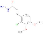 2-Propenoic acid, 3-(2-chloro-3,4-dimethoxyphenyl)-, hydrazide