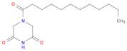 2,6-Piperazinedione, 4-(1-oxododecyl)-