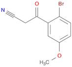 Benzenepropanenitrile, 2-bromo-5-methoxy-β-oxo-