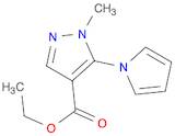 1H-Pyrazole-4-carboxylic acid, 1-methyl-5-(1H-pyrrol-1-yl)-, ethyl ester