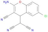 Propanedinitrile, 2-(2-amino-6-chloro-3-cyano-4H-1-benzopyran-4-yl)-