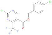 5-Pyrimidinecarboxylic acid, 2-chloro-4-(trifluoromethyl)-, (4-chlorophenyl)methyl ester