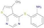 Benzenamine, 2-[(5-methylthieno[2,3-d]pyrimidin-4-yl)thio]-