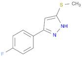 1H-Pyrazole, 3-(4-fluorophenyl)-5-(methylthio)-