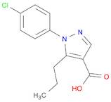 1H-Pyrazole-4-carboxylic acid, 1-(4-chlorophenyl)-5-propyl-