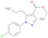 1H-Pyrazole-4-carboxylic acid, 1-(4-chlorophenyl)-5-propyl-, ethyl ester