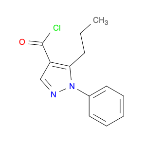 1H-Pyrazole-4-carbonyl chloride, 1-phenyl-5-propyl-