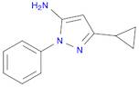 1H-Pyrazol-5-amine, 3-cyclopropyl-1-phenyl-