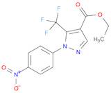 1H-Pyrazole-4-carboxylic acid, 1-(4-nitrophenyl)-5-(trifluoromethyl)-, ethyl ester