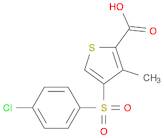 2-Thiophenecarboxylic acid, 4-[(4-chlorophenyl)sulfonyl]-3-methyl-