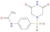 Acetamide, N-[4-[(3,5-dioxo-1-piperazinyl)sulfonyl]phenyl]-