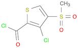 2-Thiophenecarbonyl chloride, 3-chloro-4-(methylsulfonyl)-