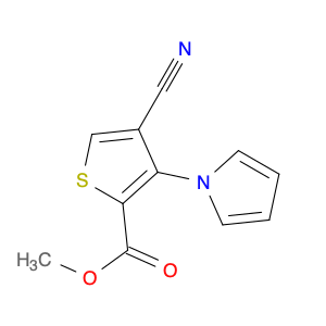 2-Thiophenecarboxylic acid, 4-cyano-3-(1H-pyrrol-1-yl)-, methyl ester