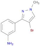 Benzenamine, 3-(4-bromo-1-methyl-1H-pyrazol-3-yl)-