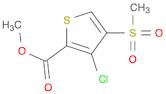 2-Thiophenecarboxylic acid, 3-chloro-4-(methylsulfonyl)-, methyl ester