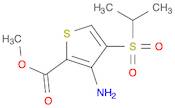 2-Thiophenecarboxylic acid, 3-amino-4-[(1-methylethyl)sulfonyl]-, methyl ester