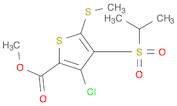 2-Thiophenecarboxylic acid, 3-chloro-4-[(1-methylethyl)sulfonyl]-5-(methylthio)-, methyl ester