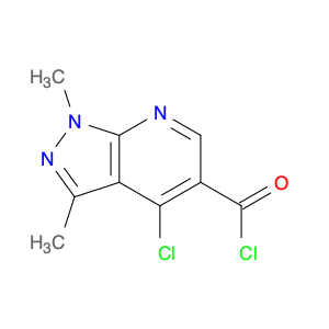 1H-Pyrazolo[3,4-b]pyridine-5-carbonyl chloride, 4-chloro-1,3-dimethyl-