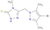 3H-1,2,4-Triazole-3-thione, 5-[(4-bromo-3,5-dimethyl-1H-pyrazol-1-yl)methyl]-2,4-dihydro-4-methyl-