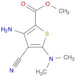 2-Thiophenecarboxylic acid, 3-amino-4-cyano-5-(dimethylamino)-, methyl ester