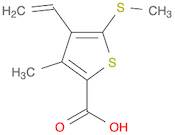 2-Thiophenecarboxylic acid, 4-ethenyl-3-methyl-5-(methylthio)-