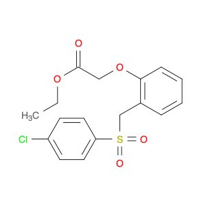 Acetic acid, 2-[2-[[(4-chlorophenyl)sulfonyl]methyl]phenoxy]-, ethyl ester