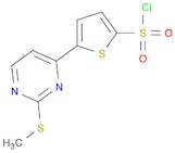 2-Thiophenesulfonyl chloride, 5-[2-(methylthio)-4-pyrimidinyl]-