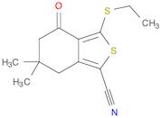 Benzo[c]thiophene-1-carbonitrile, 3-(ethylthio)-4,5,6,7-tetrahydro-6,6-dimethyl-4-oxo-