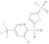 2-Thiophenesulfonyl chloride, 5-[[3-chloro-5-(trifluoromethyl)-2-pyridinyl]sulfonyl]-