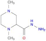 2-Piperazinecarboxylic acid, 1,4-dimethyl-, hydrazide