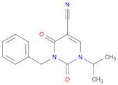 5-Pyrimidinecarbonitrile, 1,2,3,4-tetrahydro-1-(1-methylethyl)-2,4-dioxo-3-(phenylmethyl)-