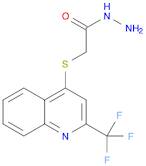 Acetic acid, 2-[[2-(trifluoromethyl)-4-quinolinyl]thio]-, hydrazide