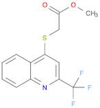 Acetic acid, 2-[[2-(trifluoromethyl)-4-quinolinyl]thio]-, methyl ester