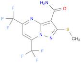 Pyrazolo[1,5-a]pyrimidine-3-carboxamide, 2-(methylthio)-5,7-bis(trifluoromethyl)-