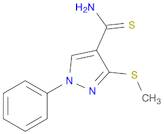 1H-Pyrazole-4-carbothioamide, 3-(methylthio)-1-phenyl-