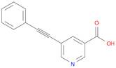 3-Pyridinecarboxylic acid, 5-(2-phenylethynyl)-