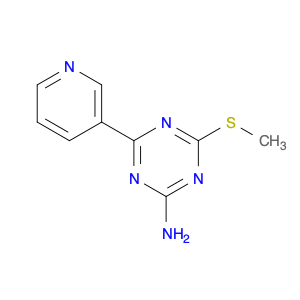 1,3,5-Triazin-2-amine, 4-(methylthio)-6-(3-pyridinyl)-