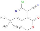 4-Pyridinecarboxylic acid, 2-chloro-3-cyano-6-(1,1-dimethylethyl)-, ethyl ester