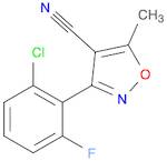 4-Isoxazolecarbonitrile, 3-(2-chloro-6-fluorophenyl)-5-methyl-