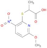 Propanoic acid, 2-[(6-methoxy-3-nitro-2-pyridinyl)thio]-