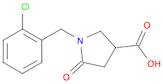 3-Pyrrolidinecarboxylic acid, 1-[(2-chlorophenyl)methyl]-5-oxo-