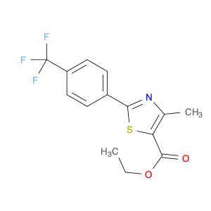 5-Thiazolecarboxylic acid, 4-methyl-2-[4-(trifluoromethyl)phenyl]-, ethyl ester