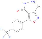 4-Isoxazolecarboxylic acid, 3-methyl-5-[4-(trifluoromethyl)phenyl]-, hydrazide