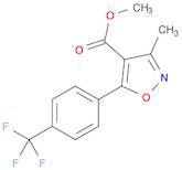 4-Isoxazolecarboxylic acid, 3-methyl-5-[4-(trifluoromethyl)phenyl]-, methyl ester