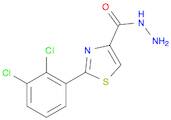 4-Thiazolecarboxylic acid, 2-(2,3-dichlorophenyl)-, hydrazide